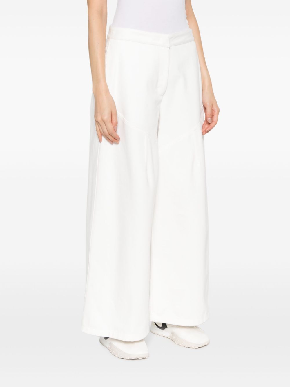 JIL SANDER High Waist Flared Cut Jeans