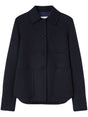 JIL SANDER Cashmere Overshirt with Patch Pocket for Women