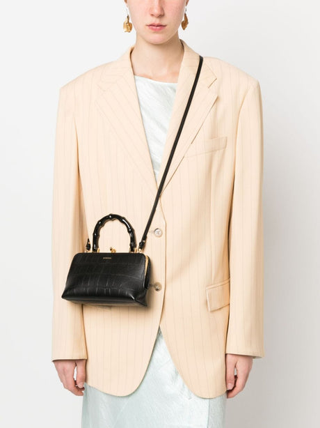 JIL SANDER Mini Bamboo Top Handle Crossbody Handbag