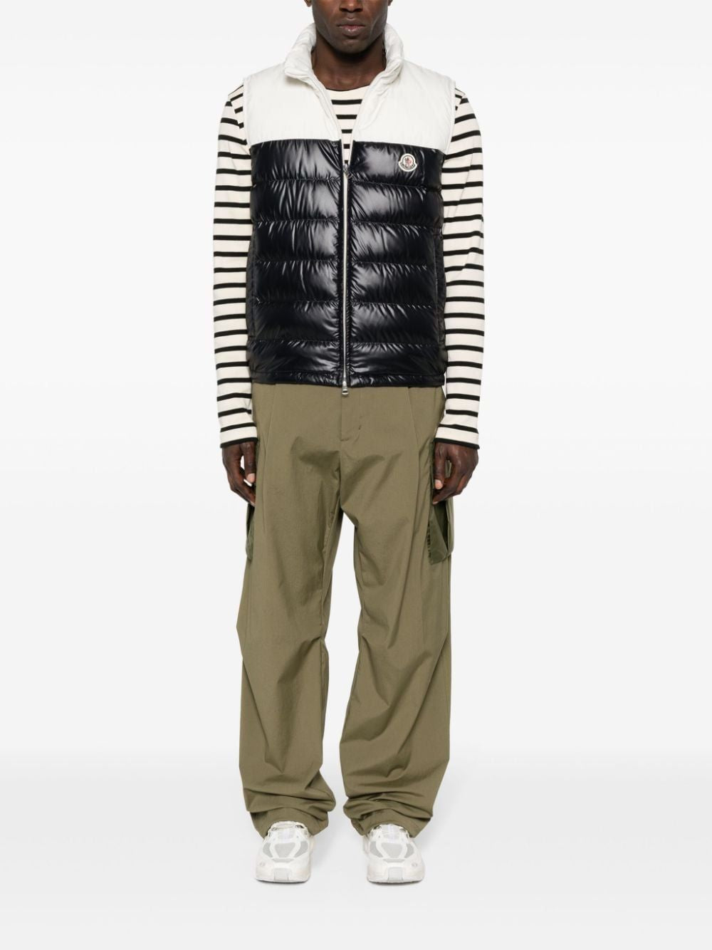 MONCLER SS24 フーデッドベスト ロイヤルブルー