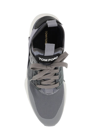 TOM FORD Logo Patch Lace-Up Sneakers for Men