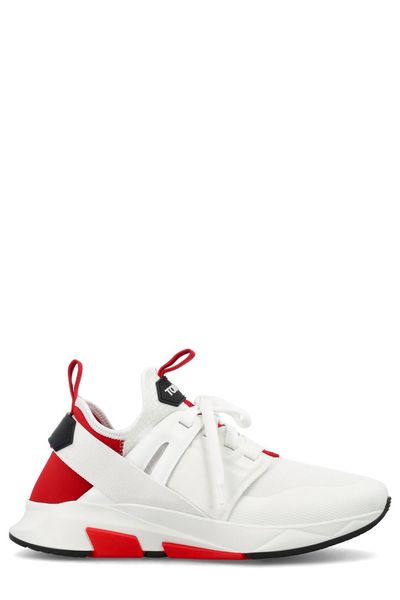 TOM FORD Logo Patch Lace-Up Sneakers for Men