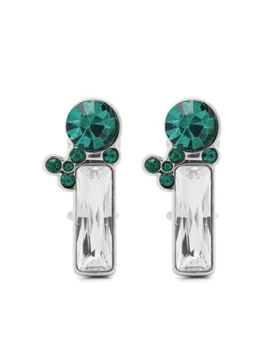 JIL SANDER Crystal Embellished Drop Earrings