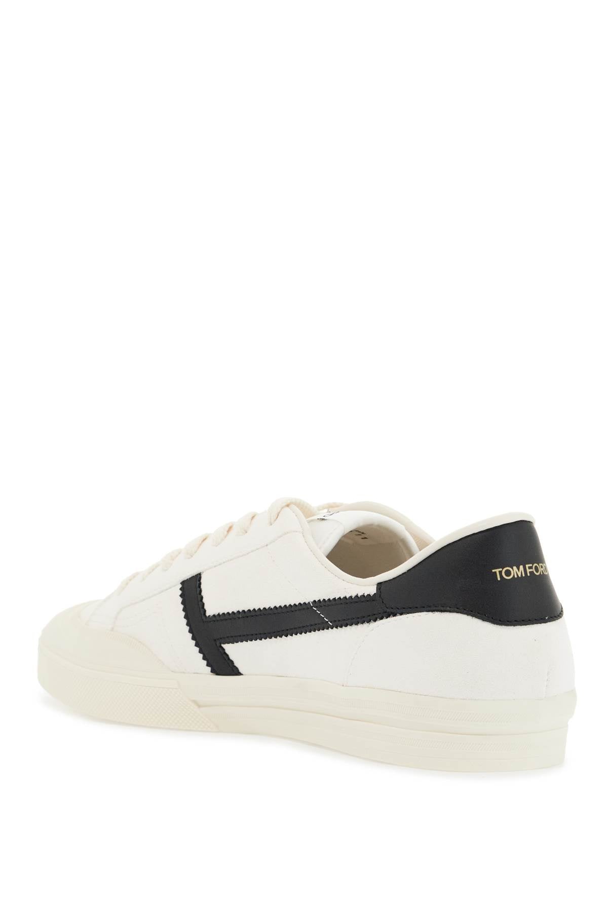 TOM FORD Low Top Leather Sneaker with Velcro