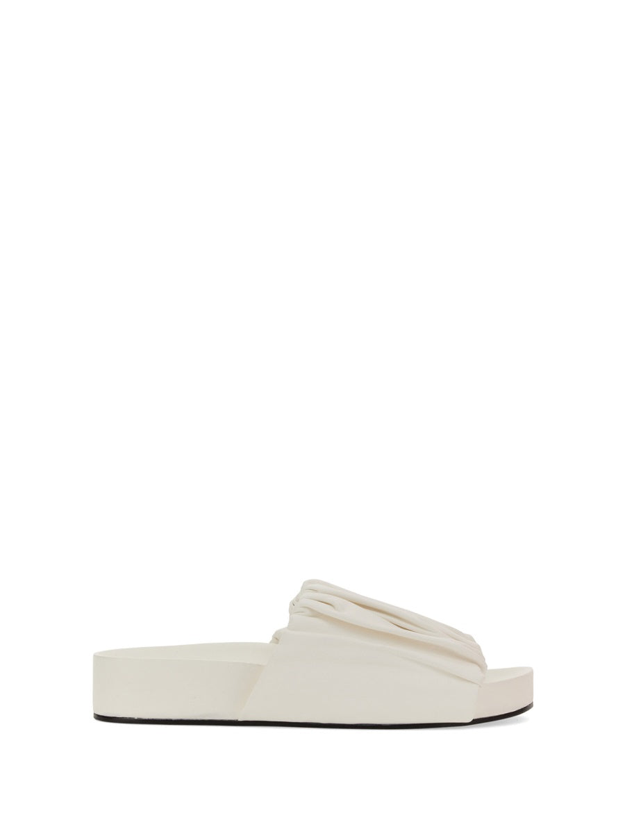 JIL SANDER Low Leather Sandals for Women - SS23 Collection