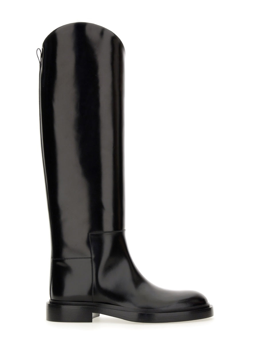 JIL SANDER Elegant Leather Boot for Women - FW24 Edition