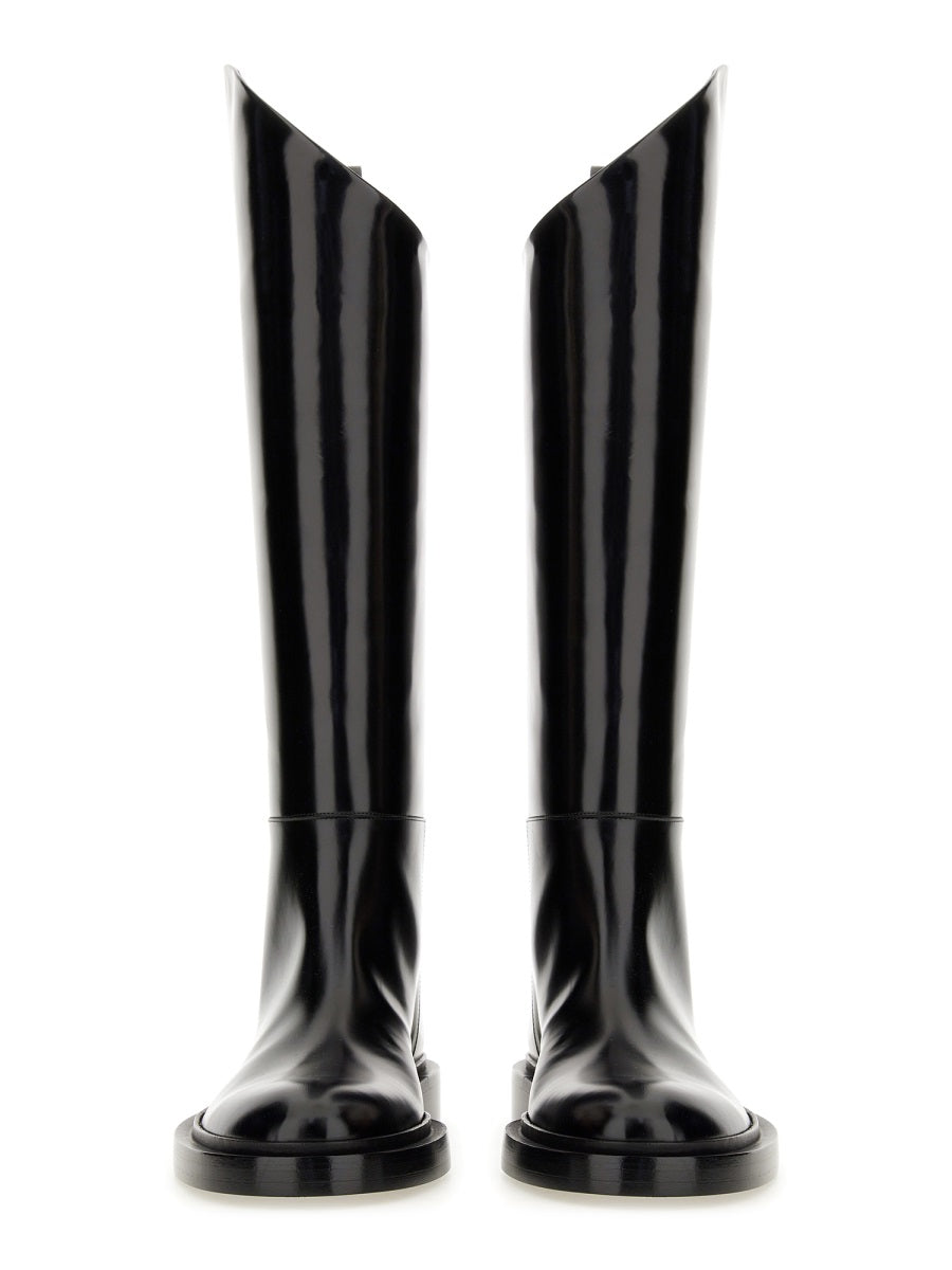 JIL SANDER Elegant Leather Boot for Women - FW24 Edition