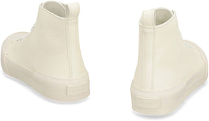 JIL SANDER Leather High-Top Sneakers for Women