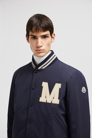 MONCLER Urban Luxe Leather-Trim Bomber Jacket