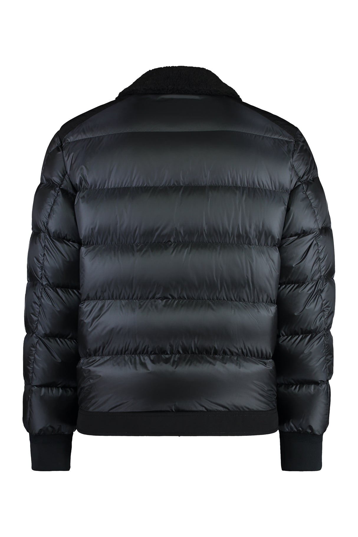 MONCLER Men's Short Down Jacket with Logo Patch - Size 00 - 7