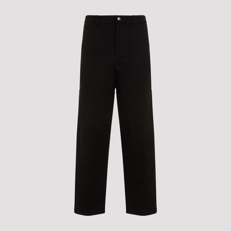 MONCLER Stretch Cotton Trousers for Men - FW24