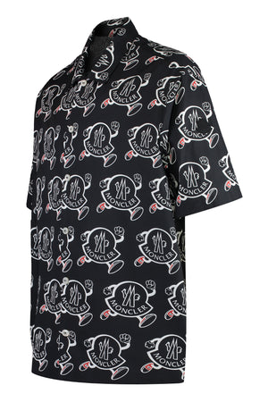 MONCLER All Over Print Cotton Shirt for Men - FW24 Collection