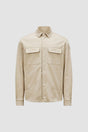 MONCLER Casual Beige Long Sleeve Shirt for Men