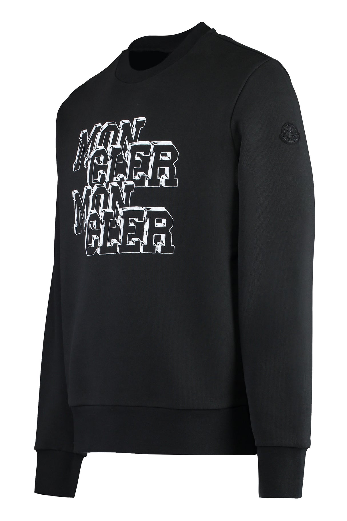 MONCLER Logo Detail Cotton Sweatshirt for Men - FW24