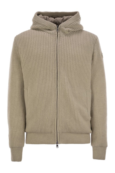 MONCLER Reversible Wool-Blend Sweatshirt for Men - Regular Fit