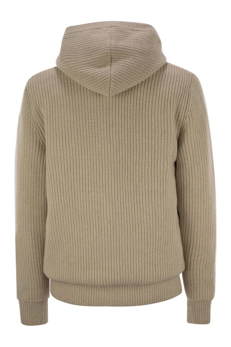 MONCLER Reversible Wool-Blend Sweatshirt for Men - Regular Fit