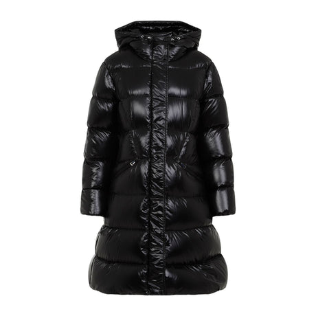 MONCLER Long Hooded Down Jacket with Adjustable Drawstring - Sizes 00 to 5