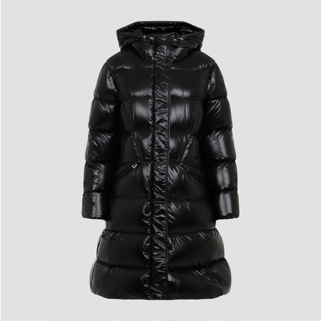 MONCLER Long Hooded Down Jacket with Adjustable Drawstring - Sizes 00 to 5