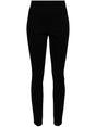 MONCLER High Waist Stretch Gabardine Trousers