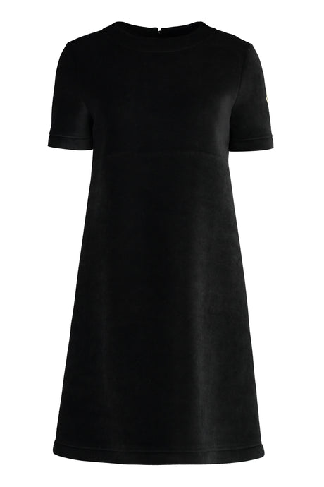 MONCLER Velvet Flared Hem Dress