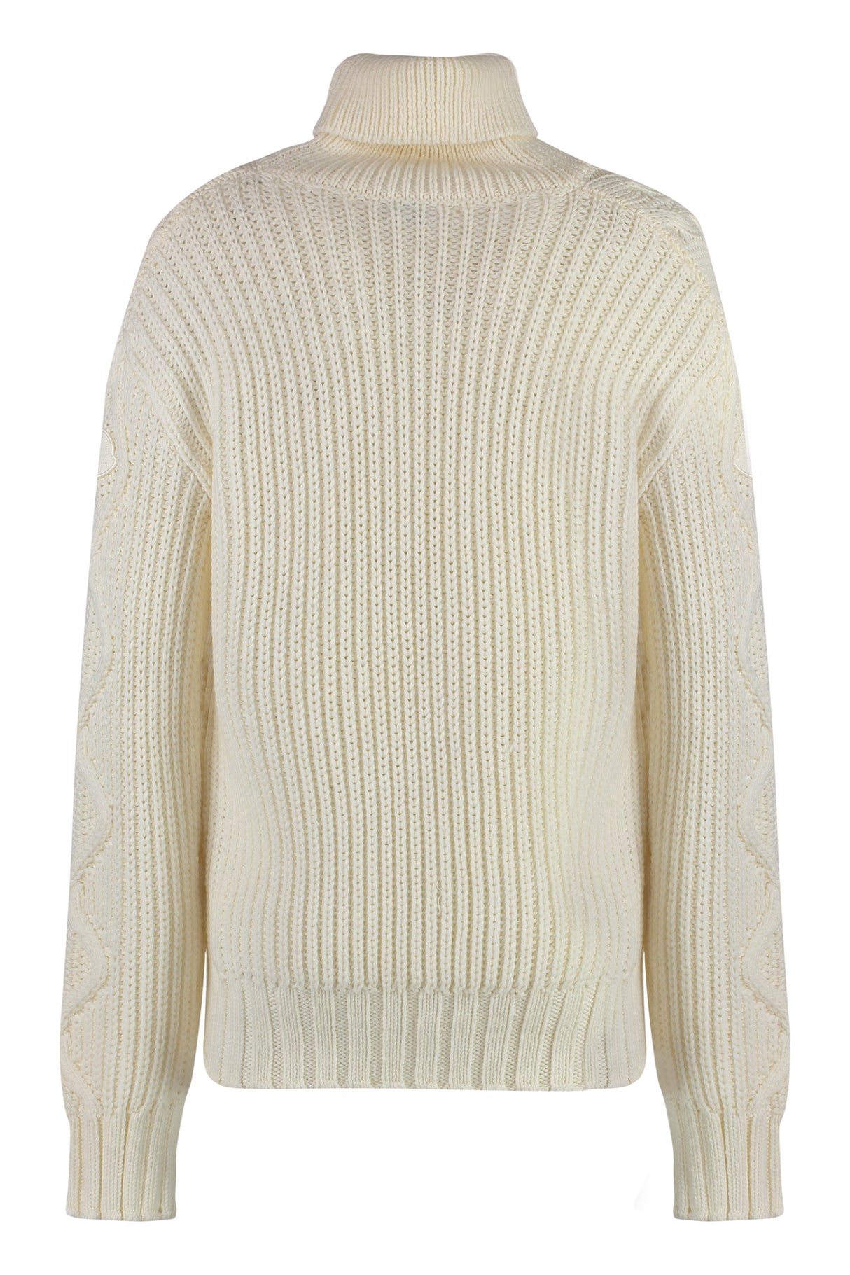 MONCLER Women's Virgin Wool Cable-Knit Turtleneck Sweater