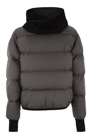 MONCLER GRENOBLE メンズショートダウンジャケット（フード付き）