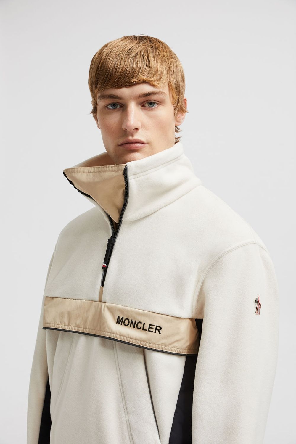 MONCLER Men's Mini Sweatshirt - Light Beige