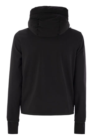 MONCLER GRENOBLE Men's Performance Padded Hooded Zip-Up Sweatshirt