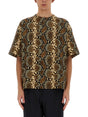 JIL SANDER Men's Animal Pattern T-Shirt - Size L