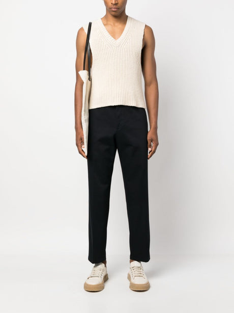 JIL SANDER Straight Leg Cotton Trousers for Women - FW25 Collection