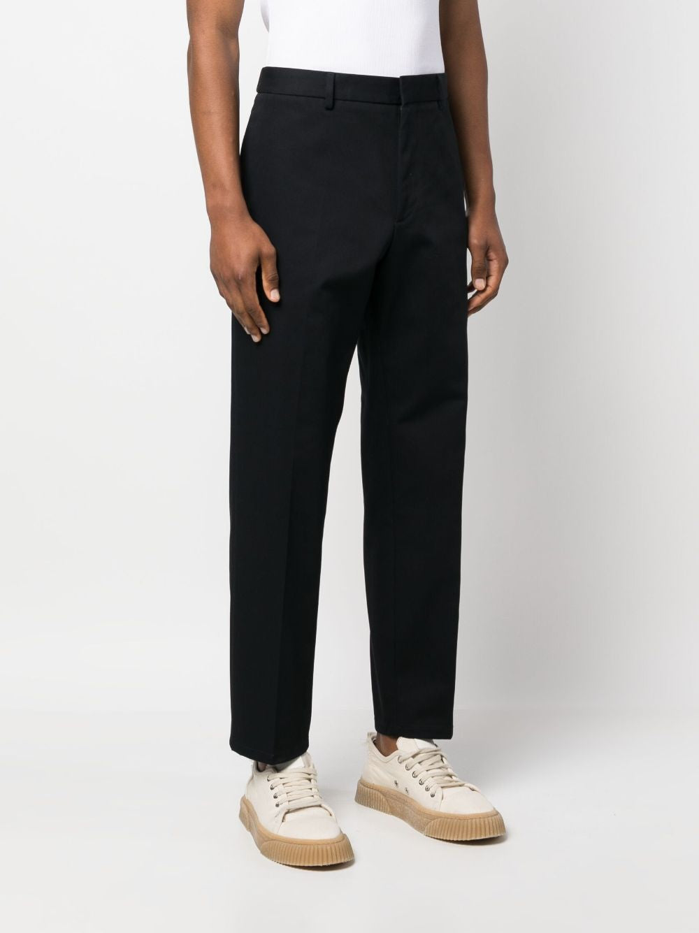 JIL SANDER Straight Leg Cotton Trousers for Women - FW25 Collection