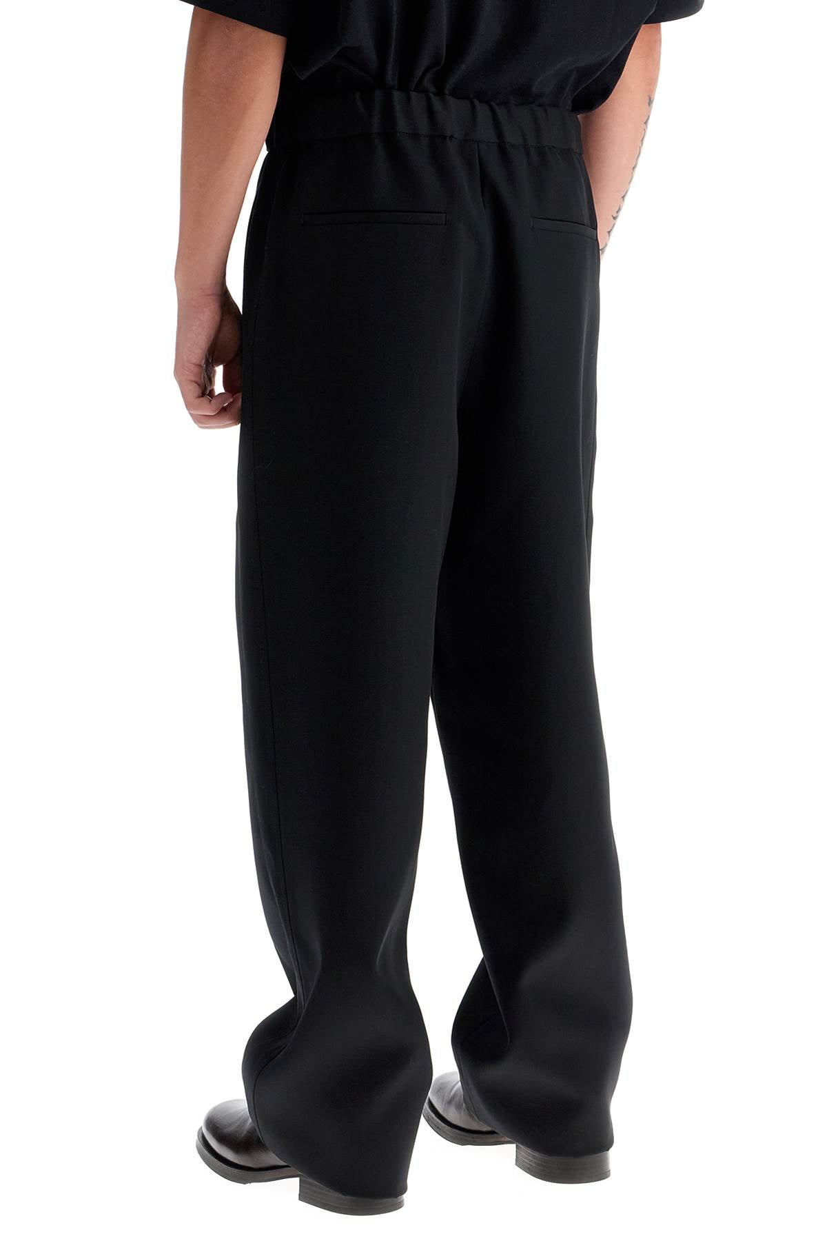 JIL SANDER Relaxed Fit Wool Gabardine Trousers - Size IT 48