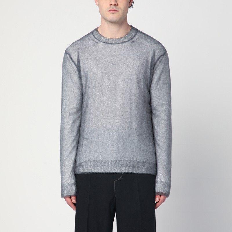 JIL SANDER Layered Design Crew Neck Sweater - SS25 Edition