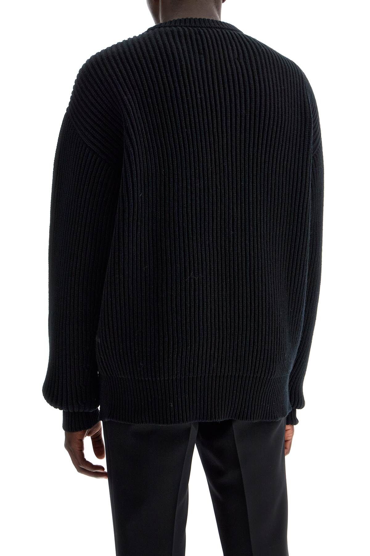 JIL SANDER Oversized Ribbed Wool Pullover - Size IT 48