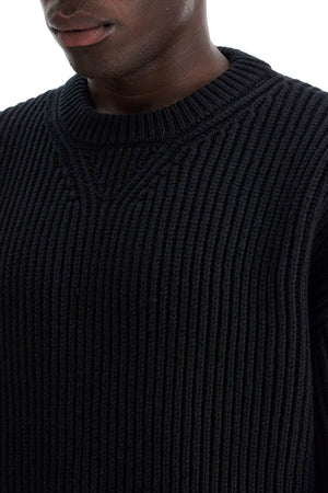 JIL SANDER Oversized Ribbed Wool Pullover - Size IT 48