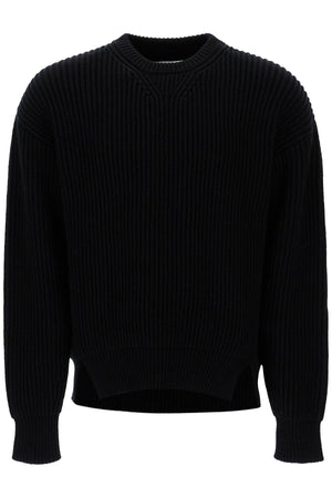 JIL SANDER Oversized Ribbed Wool Pullover - Size IT 48