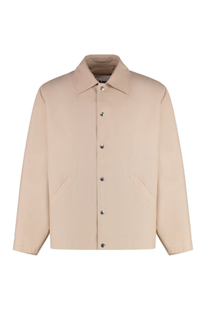 JIL SANDER Button-Front Cotton Jacket for Men