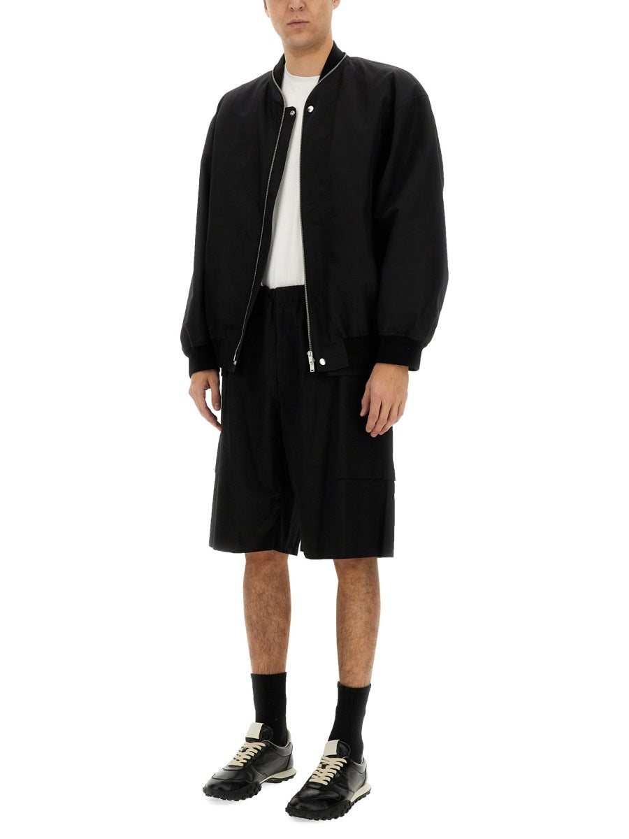 JIL SANDER Zipped Bomber Jacket for Men - SS25 Collection