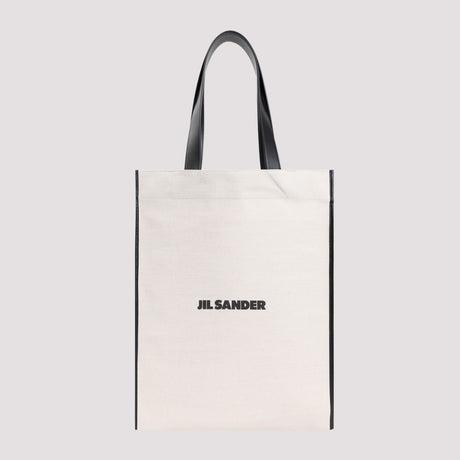 JIL SANDER ボーダー柄トートハンドバッグ