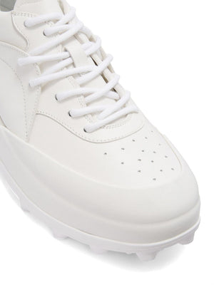 JIL SANDER Men's Leather Sneaker Orb