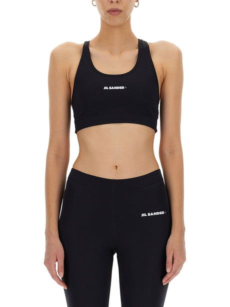 JIL SANDER Logo Print Crop Top