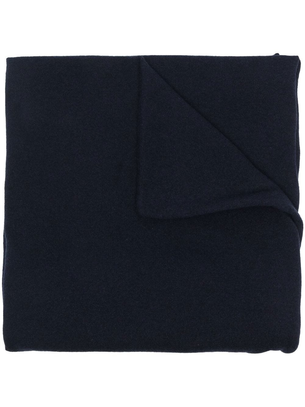 JIL SANDER Midnight Blue Cashmere Scarf for Women