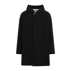 JIL SANDER メンズバージンウールパーカージャケット