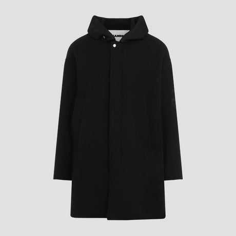 JIL SANDER メンズバージンウールパーカージャケット