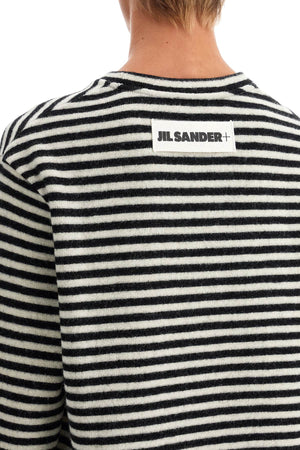 JIL SANDER リラックスフィットストライプウールセーター（サイズL）