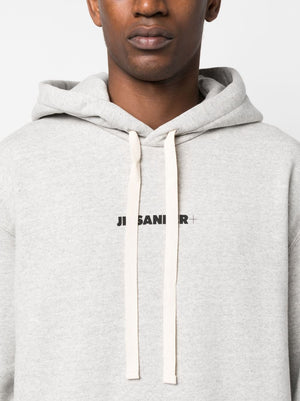 JIL SANDER Logo-Print Cotton Hoodie for Men (FW24)