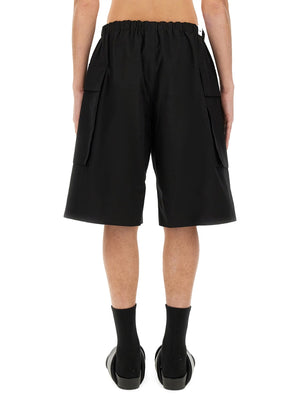 JIL SANDER Organic Cotton Oversize Fit Shorts - Size 48