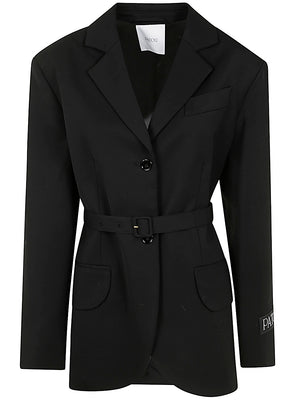 PATOU Oversize Belted Jacket in Wool Blend