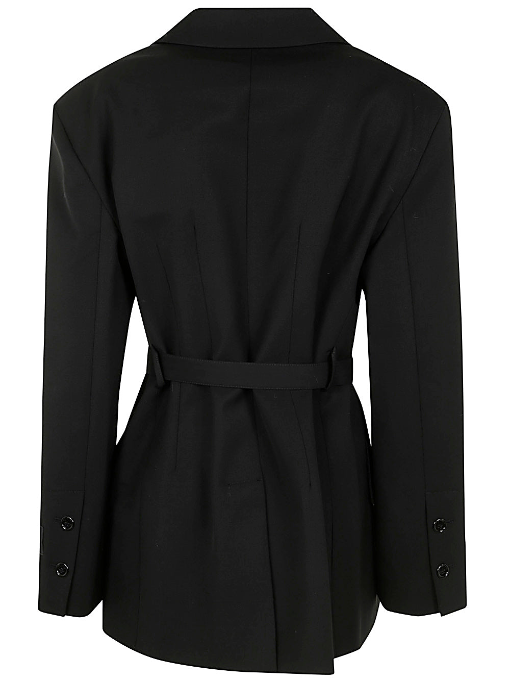 PATOU Oversize Belted Jacket in Wool Blend