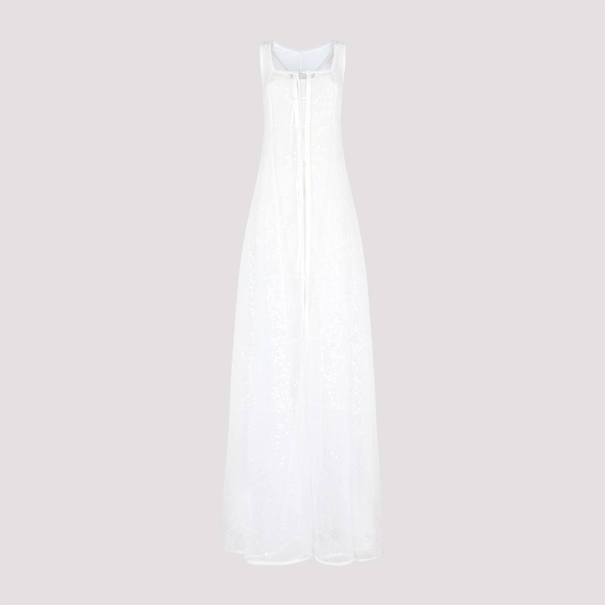 JACQUEMUS Elegant Floor Length Lace Dress